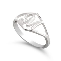 Bague avec Initiale Cursive