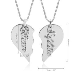 Collier Cœur Séparable
