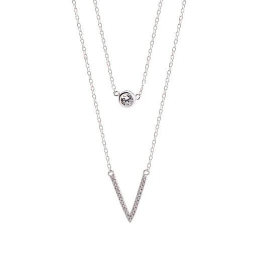 Collier V avec Zirconium