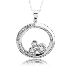 Collier Cercle avec Zirconium