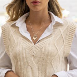 Collier Cœur Gravé
