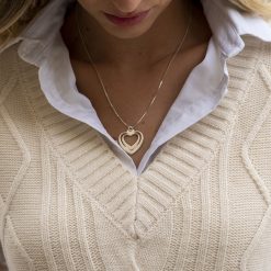 Collier Cœur Gravé