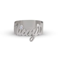 Bague Prénom avec Zirconium