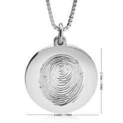 Collier Personnalisé Empreinte Digitale