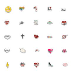 Médaillon Cœur Flottant Argent