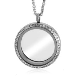 Médaillon Flottant Argent