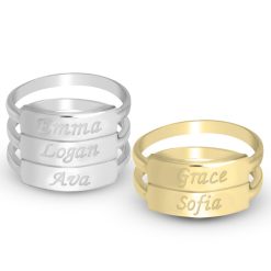 Bague Prénom Empilable