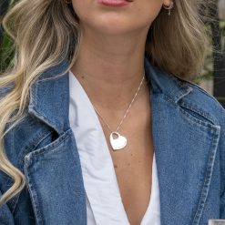 Collier Petit Cœur Découpé