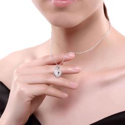 Collier Cadenas en Forme de Cœur