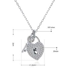 Collier Cadenas en Forme de Cœur