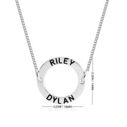 Collier Pendentif Cercle Personalisé