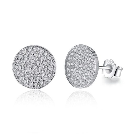 Boucles d'Oreilles Clou avec Zirconium