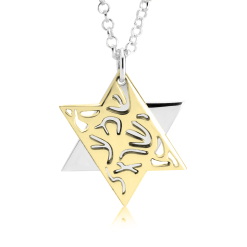 Collier Shema Israel Etoile de David