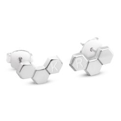 Boucle d'Oreille Hexagonale