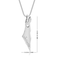Collier Carte d'Israël