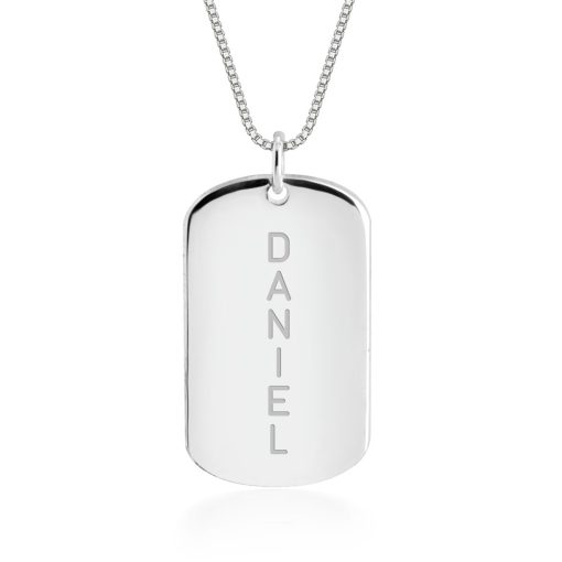 Collier Plaque Militaire Gravée