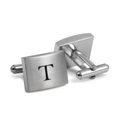 Boutons de Manchette Mat Gravés