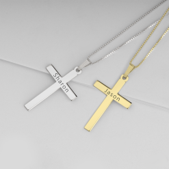 Collier Croix Fine Personnalisée