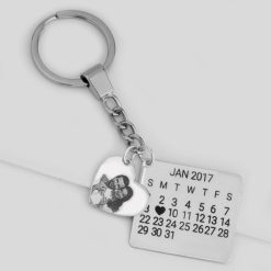 Porte-Clés Calendrier avec Photo