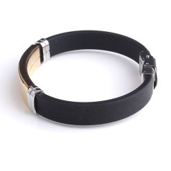 Bracelet Homme Silicone 2 Tons