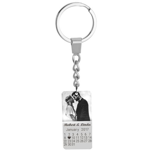 Porte-clés Calendrier Couple et Photo