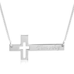 Collier Croix Moderne