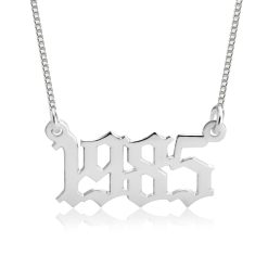 Collier Chiffres Anglais Ancien