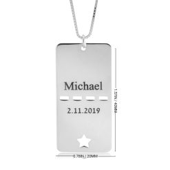 Collier Plaque Militaire Personnalisée