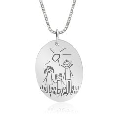 Médaillon Personnalisé avec Dessin d'Enfant