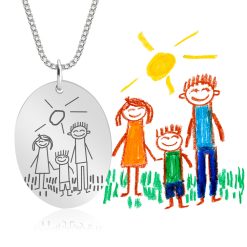Médaillon Personnalisé avec Dessin d'Enfant