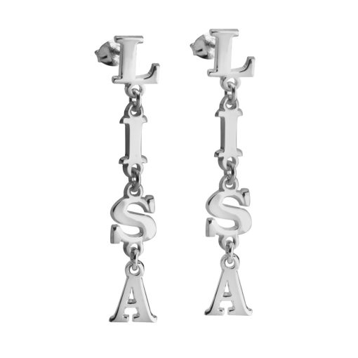 Boucles d'Oreilles Prénom Vertical