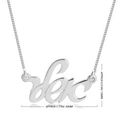 Collier Prénom en Hébreu Manuscrit