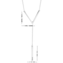 Collier Géométrique Triangle et Barre
