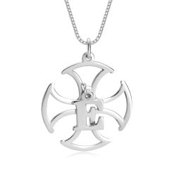 Collier Croix Celtique avec Initiale