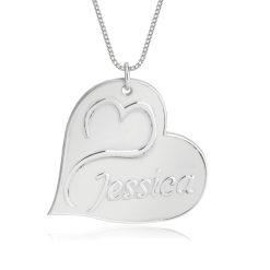 Collier Cœur en Relief