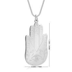 Collier Hamsa avec Prénoms