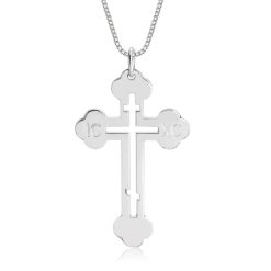 Collier Croix Orthodoxe en argent 925