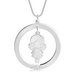 Collier Anneau avec Pendentif Enfant