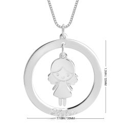 Collier Anneau avec Pendentif Enfant