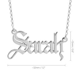 Collier Prénom Gothique