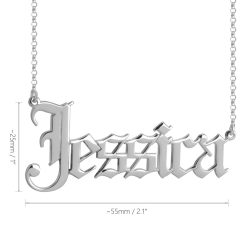 Collier Prénom Gothique