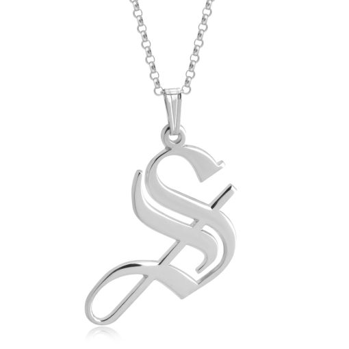 Collier Initiale Gothique