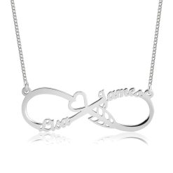 Collier Cœur avec Flèche Infini