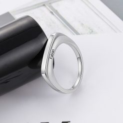 Bague Plate Personnalisée