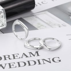 Bague Plate Personnalisée