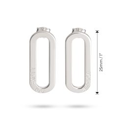 Boucles d'Oreilles Plates Gravées