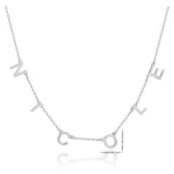 Collier Lettres Espacées