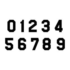 Boucles d'Oreilles Numéro Sportif