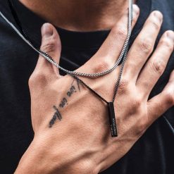 Collier Barre Homme
