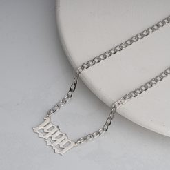 Collier Chiffres avec Chaîne Cubaine